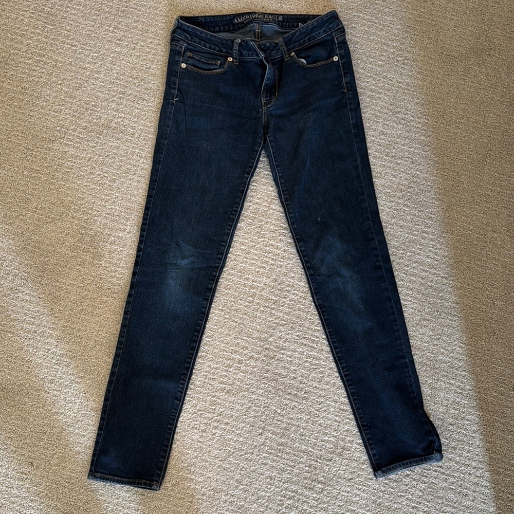 AE Women's Dark Blue Jeans